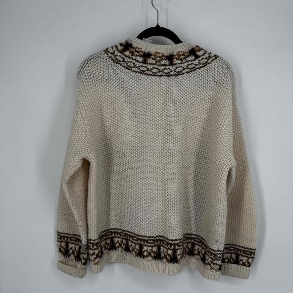 Vintage 90s liz claiborne cardigan sweater floral embroidered cottage core wool - Picture 7 of 7